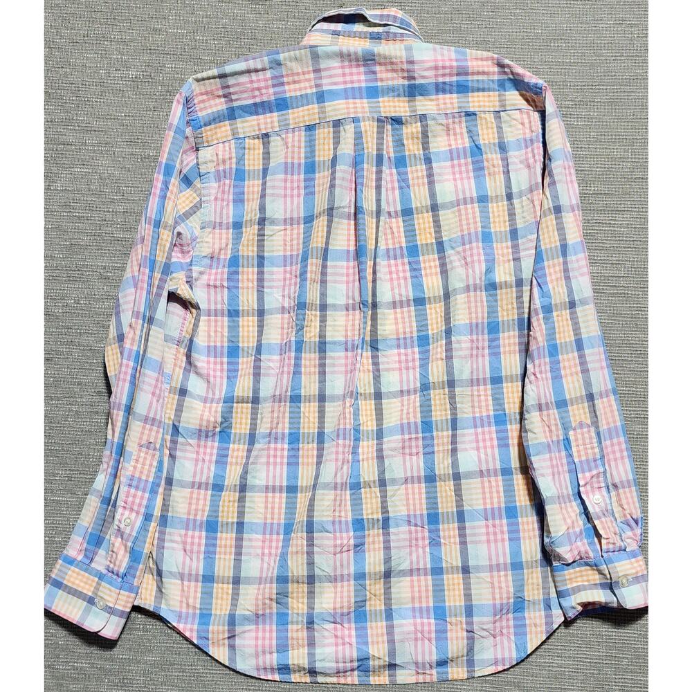 Vineyard Vines Men’s Slim Fit Whale Shirt Small Pastel Plaid Button Down - Picture 8 of 10